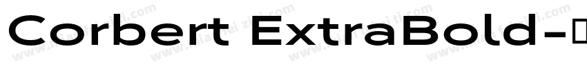 Corbert ExtraBold字体转换